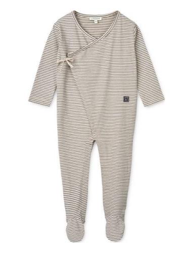 Bolde Baby Stripe Jumpsuit Cream Liewood