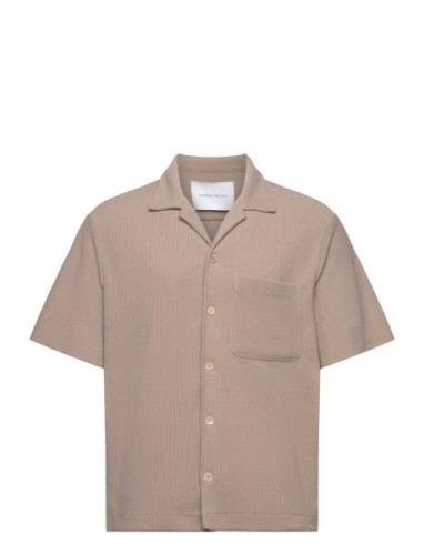 Camp Collar Shirt - Earth Knit Beige Garment Project