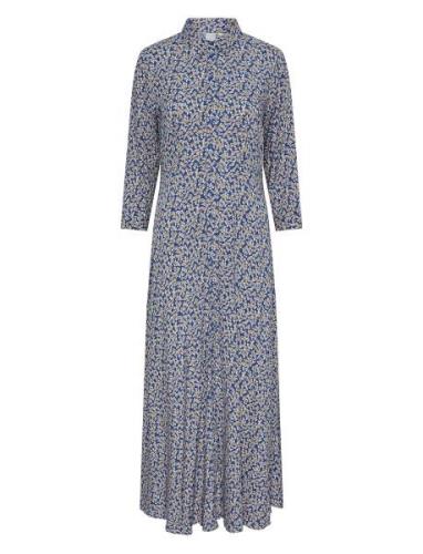 Yassavanna Long Shirt Dress S. Noos Blue YAS