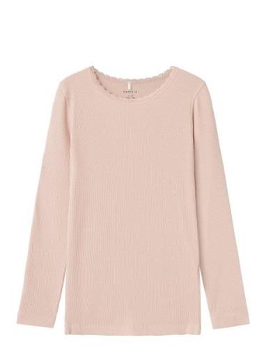 Nkfkab Ls Slim Top Pink Name It