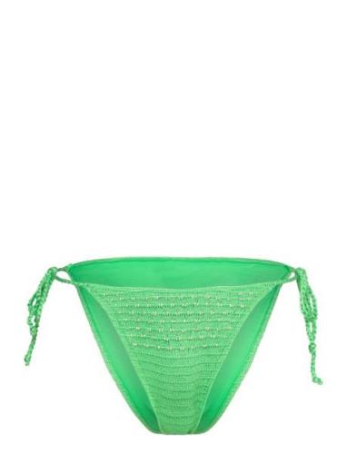 Beaded Crochet Bikini Bottoms Green Mango