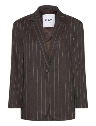 Emile - Casual Linen Stripe Brown Day Birger Et Mikkelsen