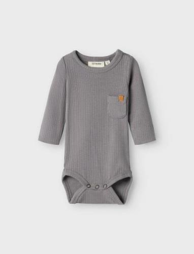 Nbmgio Ben Ls Slim Body Lil Grey Lil'Atelier