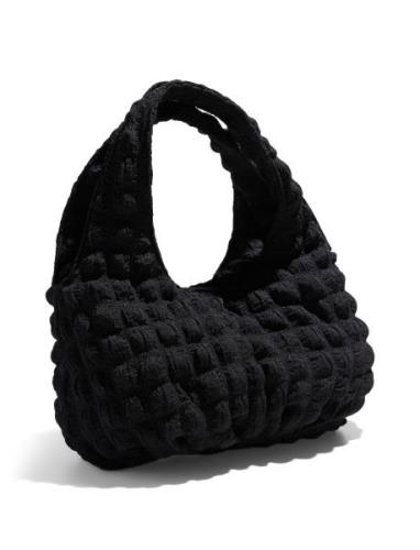 Pckinna Waffle Shoulder Bag Black Pieces