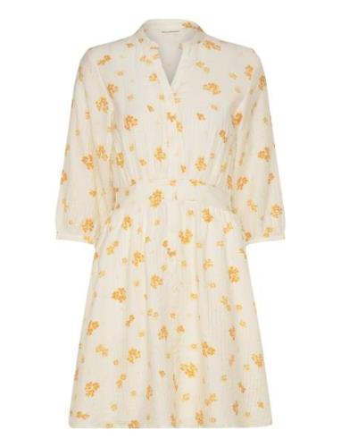 Mschrojan Vlora Shirt Dress Aop Yellow MSCH Copenhagen