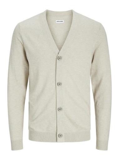 Jjeemil Knit Button Cardigan Noos Beige Jack & J S