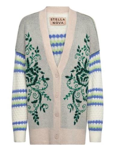 Jaquard And Knitted Cardigan Patterned Stella Nova