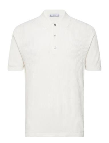 Knit Cotton Polo Shirt White Mango