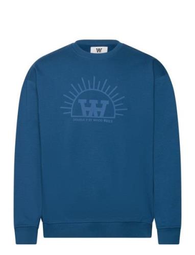 Noel Resort Sweatshirt Gots Blue Double A By Wood Wood