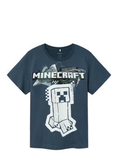 Nkmjin Minecraft Ss Top Box Noos Bfu Blue Name It