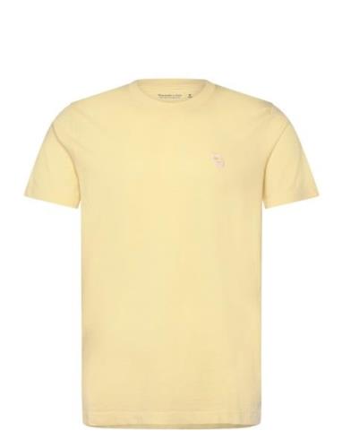 Anf Mens Knits Yellow Abercrombie & Fitch