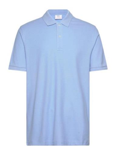 100% Cotton Pique Polo Shirt Blue Mango