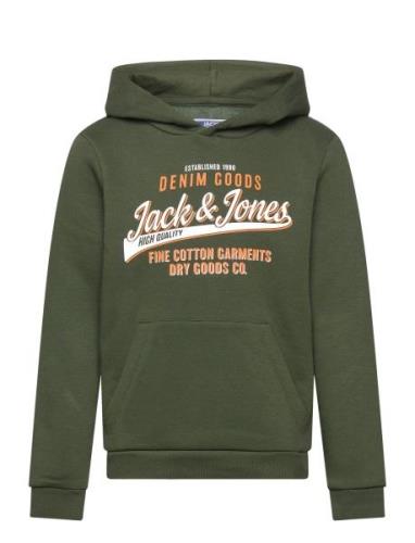 Jjelogo Sweat Hood 2 Col 24/25 Noos Mni Green Jack & J S