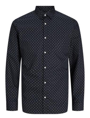 Jjjoe Print Shirt Ls Aw24 Black Jack & J S