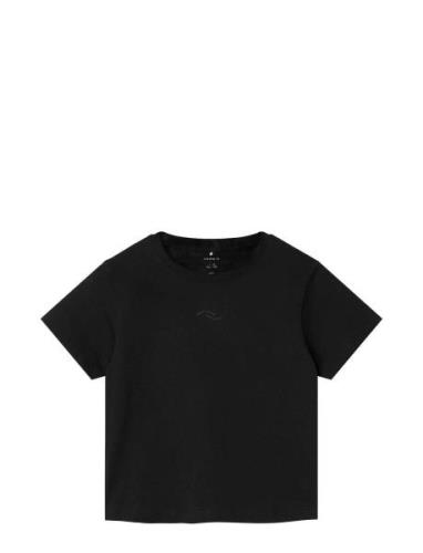 Nkflomster Ss Short Loose Top Black Name It