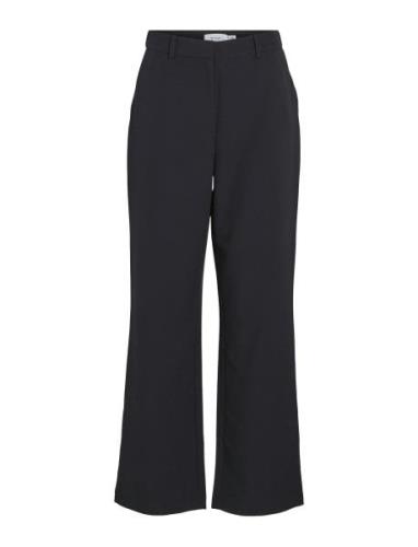 Vimary Hw Straight Pants Black Vila