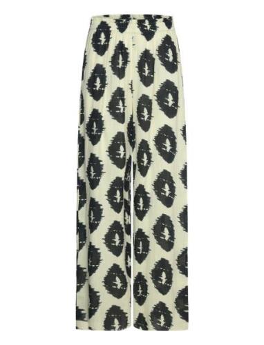 Wideleg Printed Trousers Green Mango