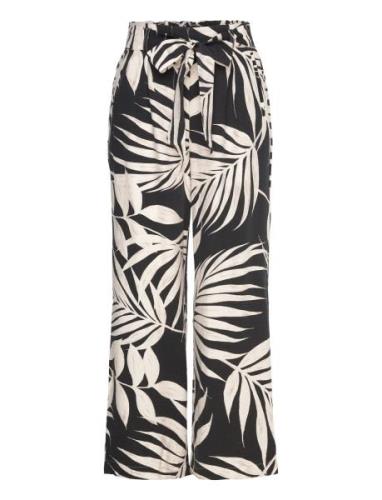 Bow Printed Trouser Black Mango