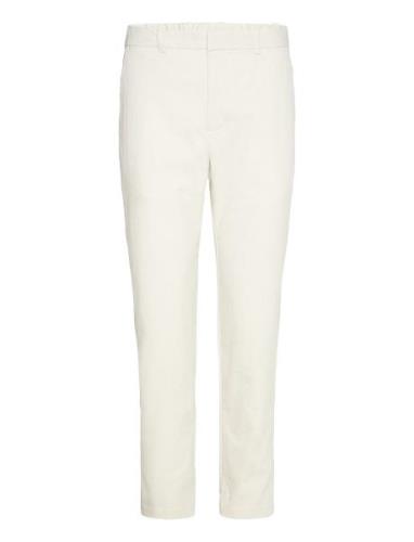 Slim Fit Technical Fabric Trousers White Mango