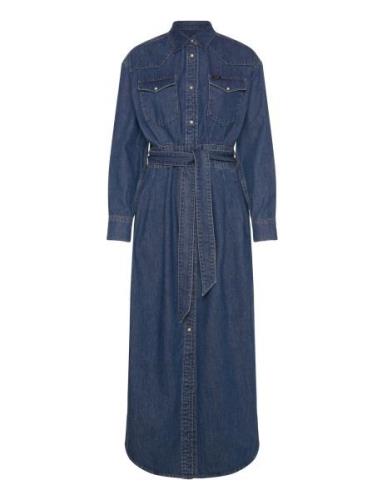 Belted Western Dress Blue Lee Jeans