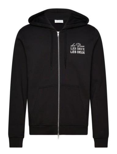 Triple Zipper Hoodie Black Les Deux