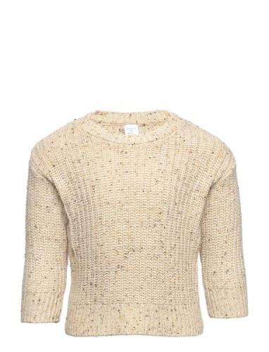 Sweater Knitted Melange Beige Lindex