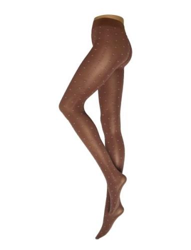 Dot Tights Brown Sneaky Fox