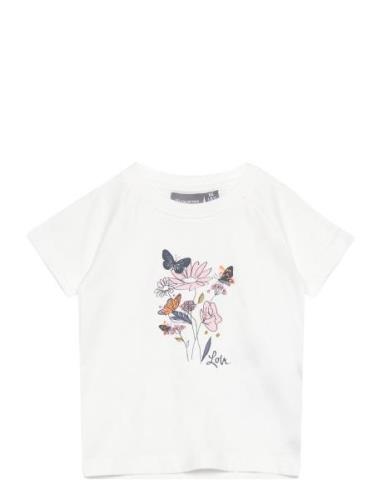 Baby T-Shirt W. Chestprint S/S White Color Kids