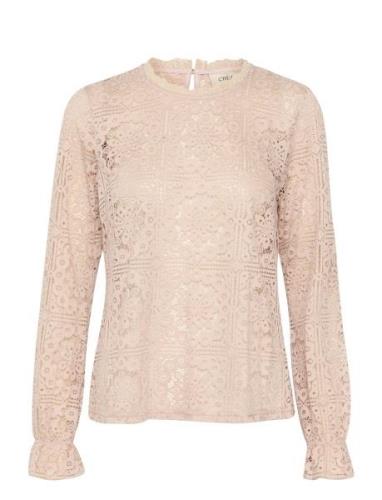 Crtiley Lace Blouse Pink Cream