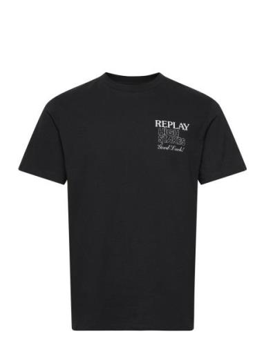 T-Shirt Regular Black Replay