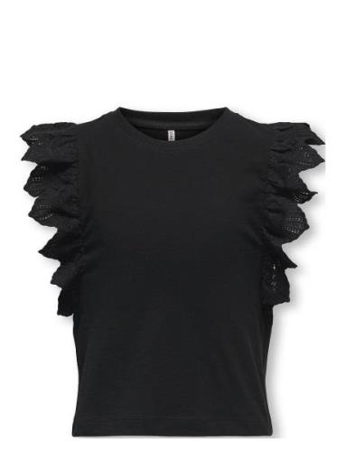 Kogbetty Life S/S Frill Top Jrs Black Kids Only