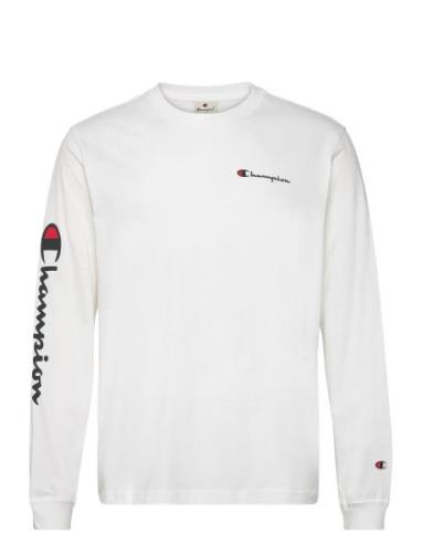 Crewneck Long Sleeve T-Shirt White Champion