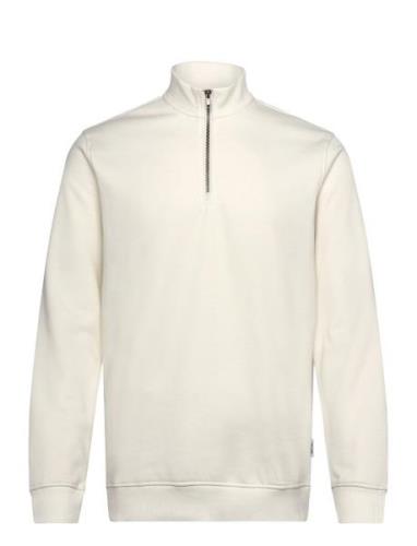 Onsconnor Reg 1/4 Zip Sweat Cream ONLY & SONS