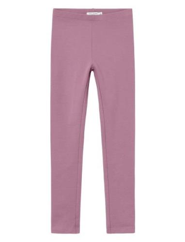 Nkfdavina Solid Swe Legging Bru N Noos Pink Name It