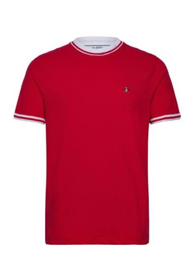 Org Piq Tee Ribbed T Red Original Penguin