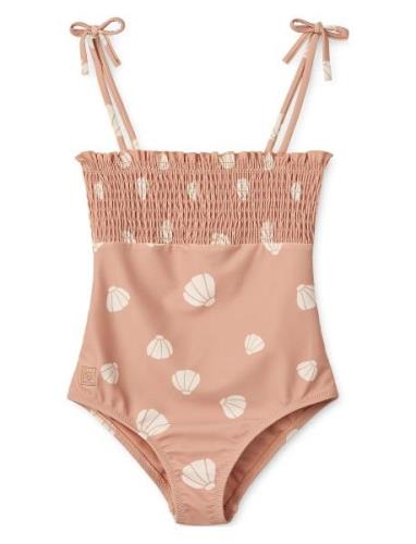 Larisa Printed Swimsuit Pink Liewood