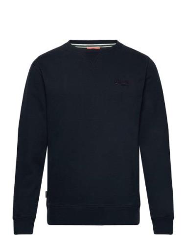 Essential Logo Crew Sweatshirt Navy Superdry