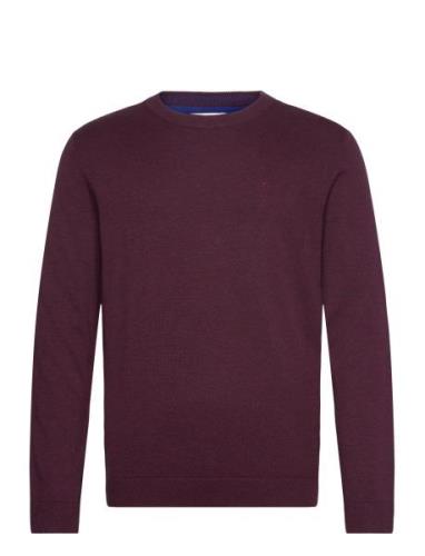 Basic Crewneck Knit Burgundy Tom Tailor