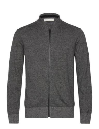 Knitted Bomber Jacket Grey Tom Tailor