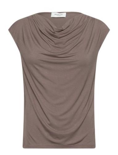 Viscose T-Shirt Brown Rosemunde