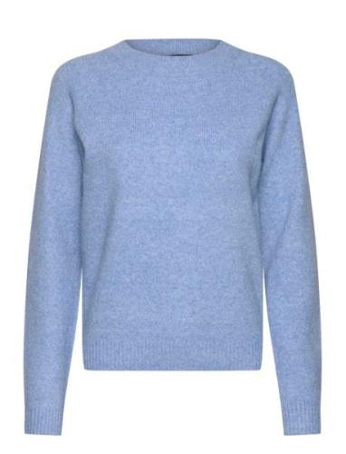 Vmdoffy Ls O-Neck Blouse Ga Noos Blue Vero Moda