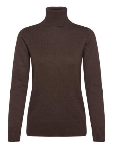 J2046, Milasz Rollneck Pullover Brown Saint Tropez