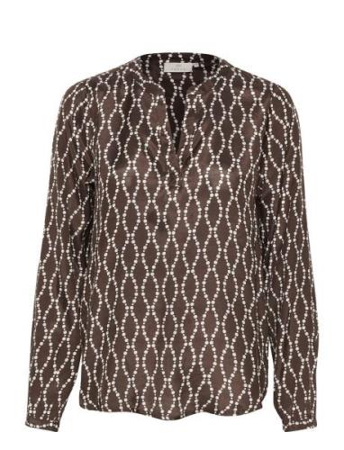 Kaolan Blouse Brown Kaffe