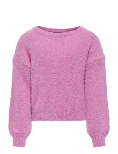 Kognewpiumo L/S Pullover Knt Noos Pink Kids Only