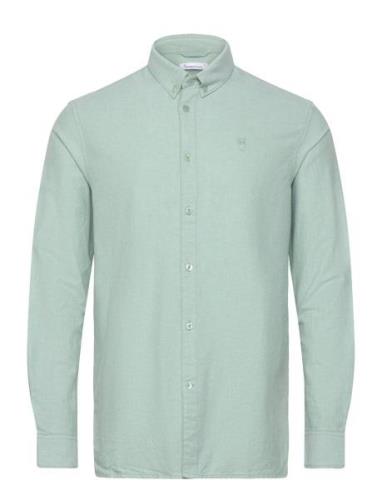 Harald Small Owl Oxford Regular Fit Green Knowledge Cotton Apparel