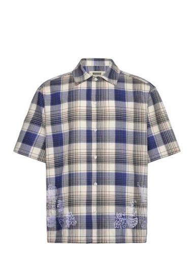 Wbbanks Emboid Shirt Blue Woodbird