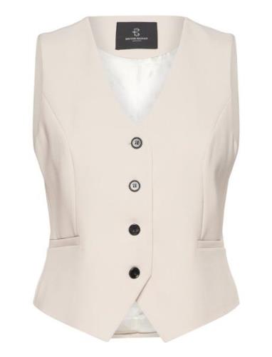 Brassicabbbielle Waistcoat Cream Bruuns Bazaar