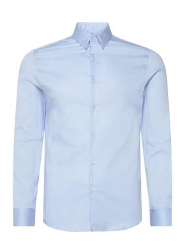 Super Slim-Fit Poplin Suit Shirt Blue Mango