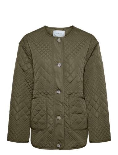 Yaslaurie Ls Padded Jacket S. Noos Green YAS