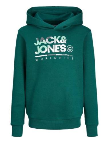 Jjluke Sweat Hood Jnr Green Jack & J S